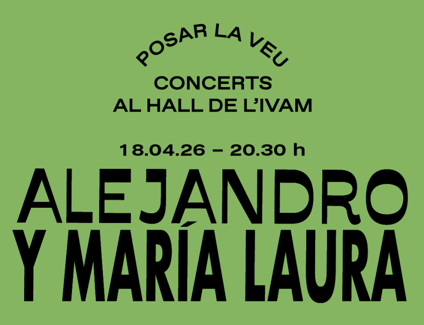 Alejandro y María Laura en concierto. Ciclo ‘Posar la veu’