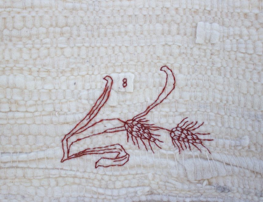 Lara Ordóñez. El Consultor de los Bordados n.567,detalle, 2025. Cortesía de la artista y de la galería Vangar