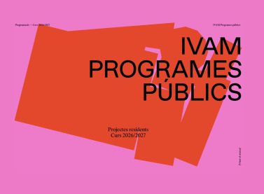 Image of Programes públics 26-27. Obrim terminis d’inscripció!