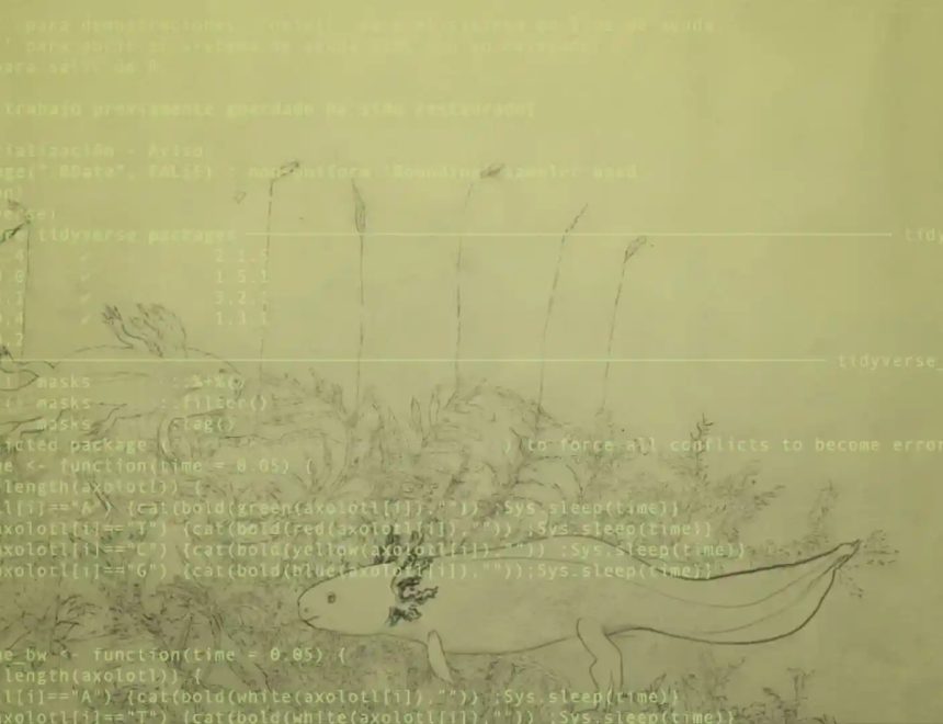 Fotograma de Axolotl, Melanie Smith, 2025, Video HD, 18’44’’