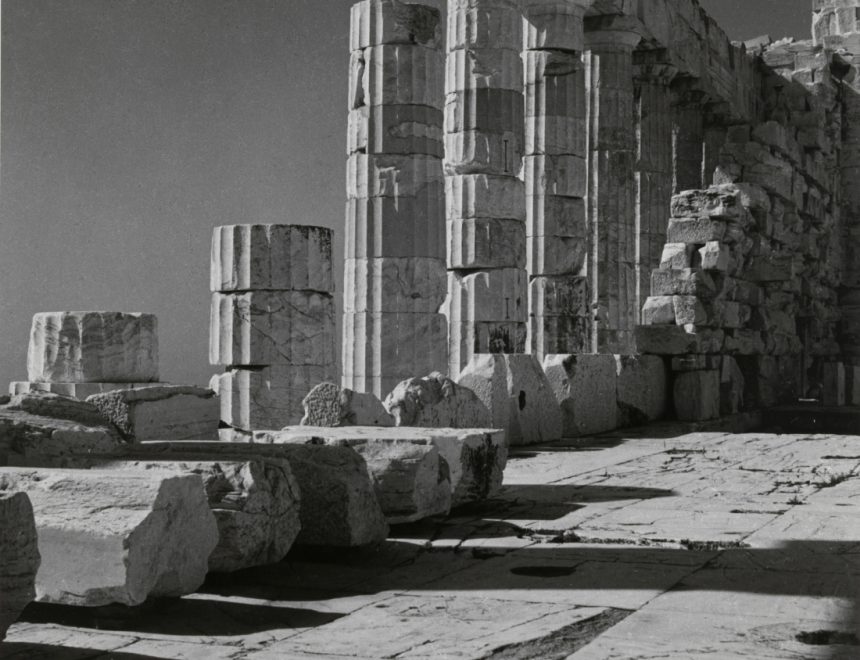 Herbert List / Cella and Portico of the Partenon, Athens, 1937