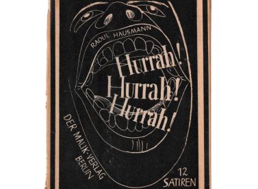 Raoul Hausmann, cubierta del libro Hurrah, hurrah, hurrah, 12 Satiren, 1921 IVAM Institut Valencia Art Modern, Generalitat