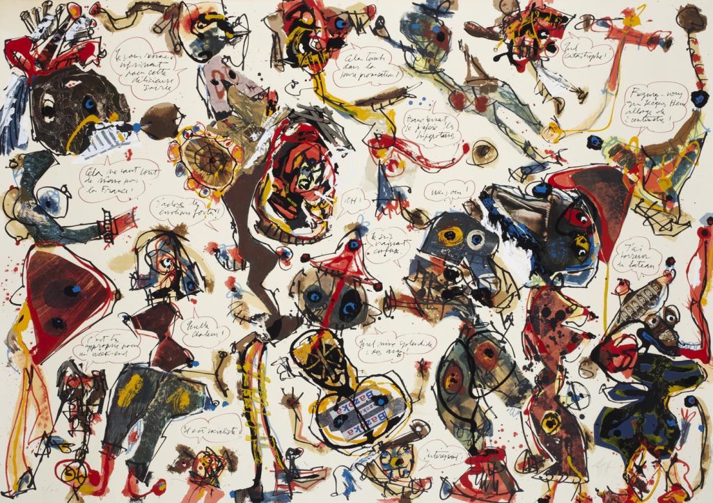 Antonio Saura. Cocktail party, 1975