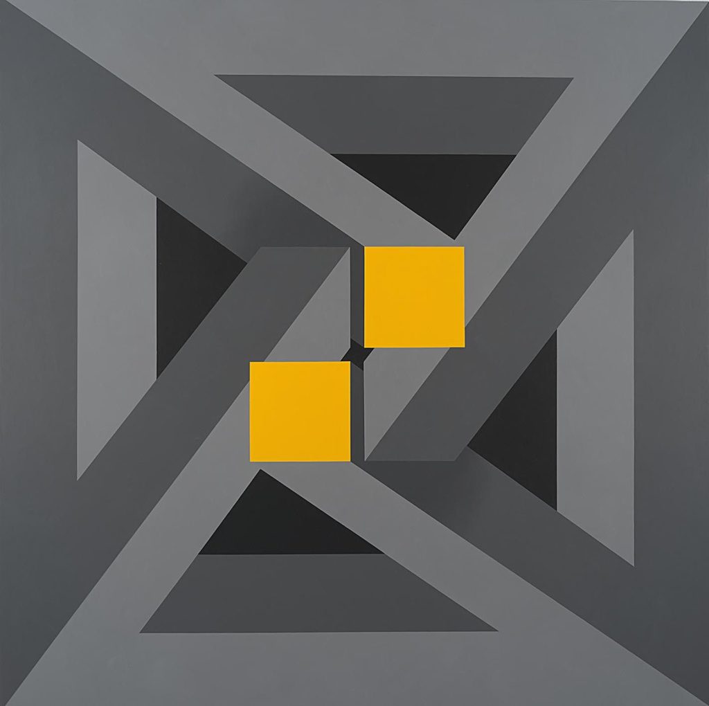 José María Yturralde. Figura imposible (Serie Cuadrados), 1971