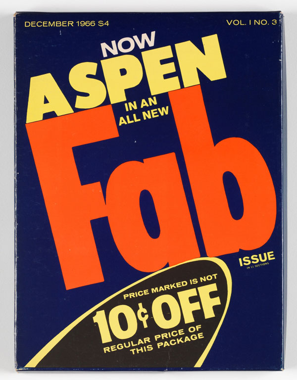 Aspen: the Multimedia Magazine in a Box, 1965 - 1971. n.1 - n.10